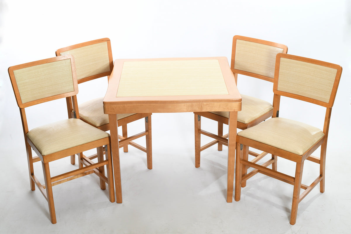 Vintage card table online and chairs