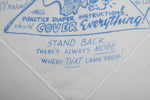 Vintage 1960s Novelty Print Dad To Be Gift Handkerchief