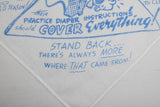 Vintage 1960s Novelty Print Dad To Be Gift Handkerchief