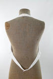 Vintage Late 20s Early 30s White Pique Cotton Backless Formal Waistcoat Vest