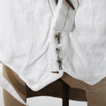 Vintage Late 20s Early 30s White Pique Cotton Backless Formal Waistcoat Vest