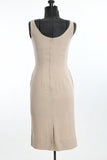 Vintage 1960s XS Classic Beige Wiggle Dress | by That Wilroy Look