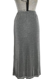 Vintage 1990s Large Silver Black Lurex Sparkle Evening Top Skirt Set | by Superstition