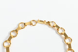 Vintage 1960s Gold Panama Coin Balboa Costume Necklace Bracelet Set
