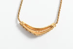 Vintage 1970s Swarovski Crystal Gold V Bar Necklace | by Swarovski