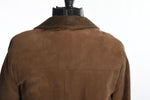 Vintage 1950s XS Brown Suede Double Breasted Removable Lining Coat | by Peck & Peck
