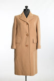 Vintage 1950s XS Tan Camel Hair Long Sleeve Box Coat | by Peck & Peck