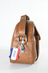 Vintage 1970s Brown Vinyl Escort Carry On Travel Shoulder Bag | by American Tourister