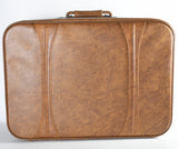 Vintage 1970s Brown Naugahyde Escort Series Large Suitcase | by American Tourister
