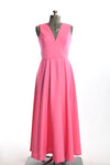 Vintage 1970s Medium Bubblegum Pink Sleeveless Maxi Dress