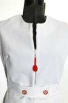 Vintage 1970s XS White Mini Tennis Dress Set