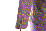 Vintage 1960s XS Purple Floral Flower Power Pants Suit Set | Fashioned by Starlight