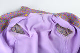 Vintage 1960s XS Purple Floral Flower Power Pants Suit Set | Fashioned by Starlight