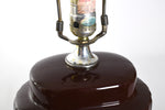 Vintage 1970s Brown Modern Ceramic Table Lamp