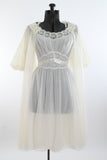 Vintage 1960s Small 34 Bridal Nightgown Peignoir Robe Set |by Vanity Fair