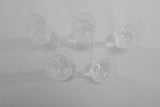 Vintage 1980s Crystal Navarre Pattern Champagne Fluted Glasses Set of 5 | by Lenox