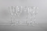 Vintage 1980s Crystal Navarre Pattern Water Goblet Glasses Set of 5 | by Lenox