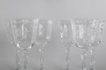 Vintage 1980s Crystal Navarre Pattern Water Goblet Glasses Set of 5 | by Lenox