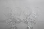 Vintage 1980s Crystal Navarre Pattern Water Goblet Glasses Set of 5 | by Lenox