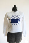 Vintage 1970s XXS White Innsbruck 1976 Olympics Sweatshirt