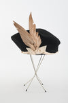 Vintage 1920s Black Cream Feather Felted Wool Hat | by Field's