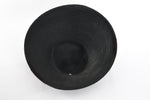 Vintage 1940s 50s Black New Look Raffia Sun Hat | Size 22