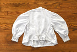 Antique Early 1900s XS White Traditional Hardanger Bunad Blouse