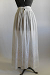 Antique 1900s Small White Cotton Embroidered Edwardian Petticoat Skirt