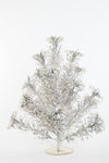 Vintage 1960s Silver Aluminum Table Top MCM Christmas Tree