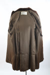 Vintage 1940s Small Brown Mouton Barrel Sleeve Winter Coat | by Kaufman's