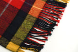 Vintage 1970s Scottish Wool Plaid Throw Blanket | James Pringle Ltd of Inverness