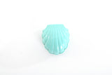 Vintage 1950s Blue Plastic Seashell Double Ring Case | by W & S