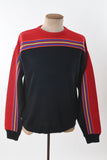 Vintage 1970s Medium Red Black Striped Ski Sweater | by Lord Jeff