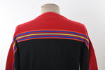 Vintage 1970s Medium Red Black Striped Ski Sweater | by Lord Jeff