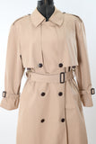 Vintage 1980s Small Khaki Double Breasted Trench Coat | by Etienne Aigner