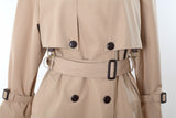 Vintage 1980s Small Khaki Double Breasted Trench Coat | by Etienne Aigner