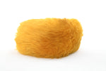 Vintage 1960s Yellow Dyed Shearling Mod Winter Hat