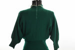 Vintage 1950s XS Small Green Wool Knit Sweater Skirt Suit Set | by Ann Adams