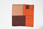 Vintage 1950s Brown Orange MCM Block Silk Scarf | by Vera Neumann