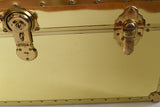 Vintage 1980s Brass Large Storage Trunk | by The Luggage Gallery