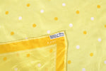 Vintage 1950s Yellow Polka Dot Silk Scarf | by Vera Neumann