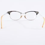 Vintage 1950s Silver Aluminum Gold Filled Geometric MCM Cat Eye Glasses | by UOC
