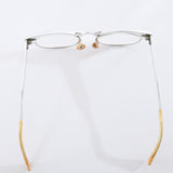 Vintage 1950s Silver Aluminum Gold Filled Geometric MCM Cat Eye Glasses | by UOC