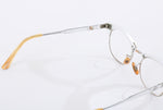 Vintage 1950s Silver Aluminum Gold Filled Geometric MCM Cat Eye Glasses | by UOC