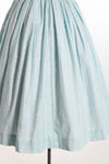 Vintage 1950s XXS Blue White Full Skirt Shirtwaist Dress | by Youth Guild