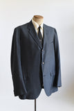 Vintage 1960s Size 44L Blue Sharkskin Sports Jacket | by Hickey Freeman