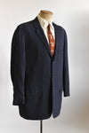 Vintage 1950s Size 41 Navy Blue Slub Light Weight Sports Jacket | by Palm Beach