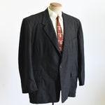 Vintage 1950s Size 48 Charcoal Gray Wool Sports Jacket | by Schaefer Tailoring Co