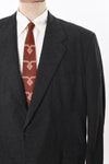 Vintage 1950s Size 48 Charcoal Gray Wool Sports Jacket | by Schaefer Tailoring Co