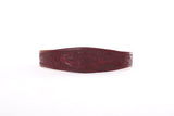 Vintage 1950s XL Ox Blood Red Mexican Tooled Leather Double Buckle Wide Cinch Belt